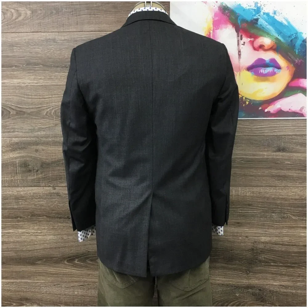 JOSEPH & FEISS Mens Blazer Sport Coat Casual Jacket Size 36S Wool Suit‎